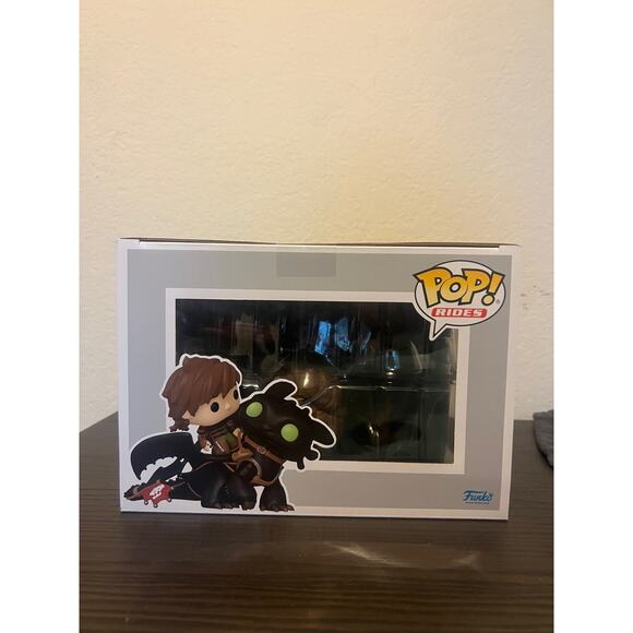 FUNKO POP RIDE Hiccup & Toothless #123 How Train Your Dragon Movies Dreamworks - Picture 5 of 6